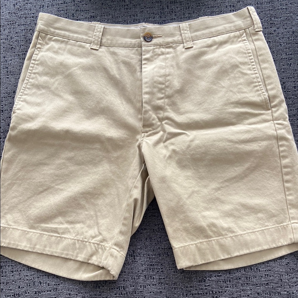 J. Crew Tan Flat Front Shorts Classic Design